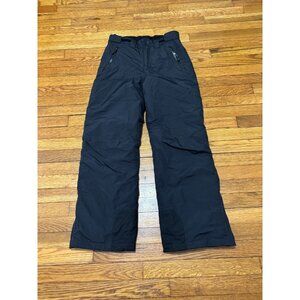 Lands' End Mens Snow Pants Size Small 28-30 Black Insulated Nylon Ski Snowboard